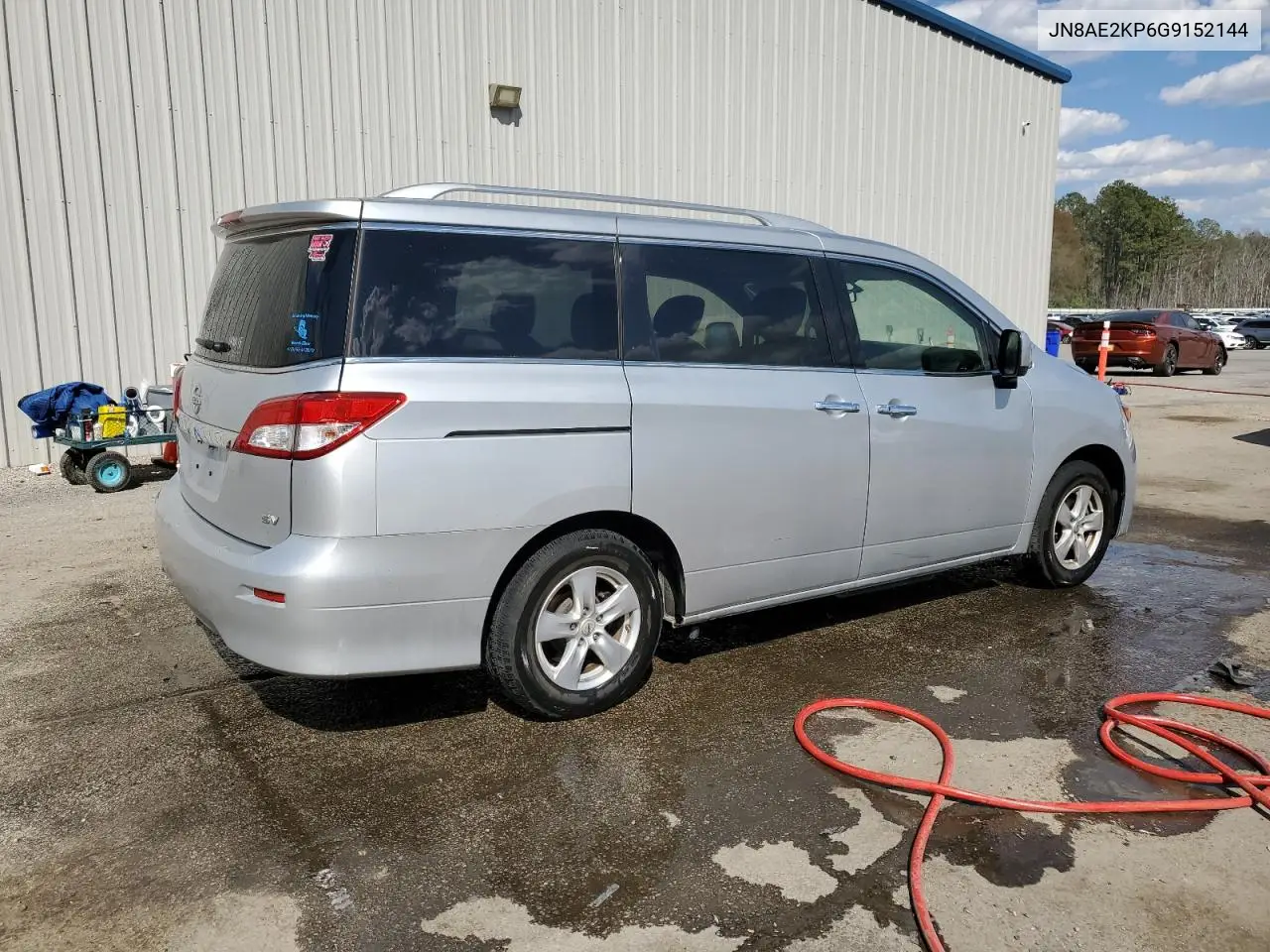2016 Nissan Quest S VIN: JN8AE2KP6G9152144 Lot: 50235115