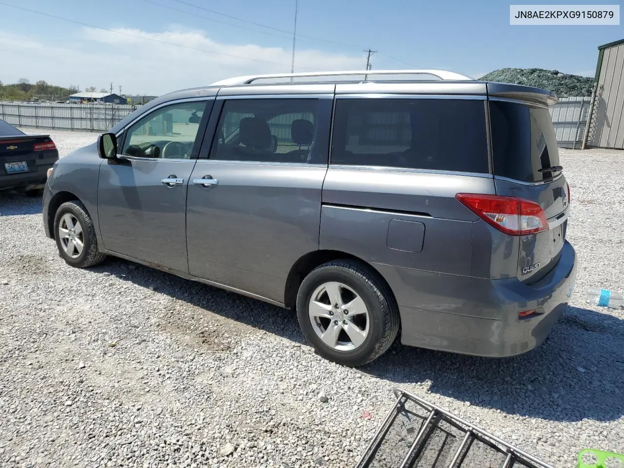2016 Nissan Quest S VIN: JN8AE2KPXG9150879 Lot: 53609985