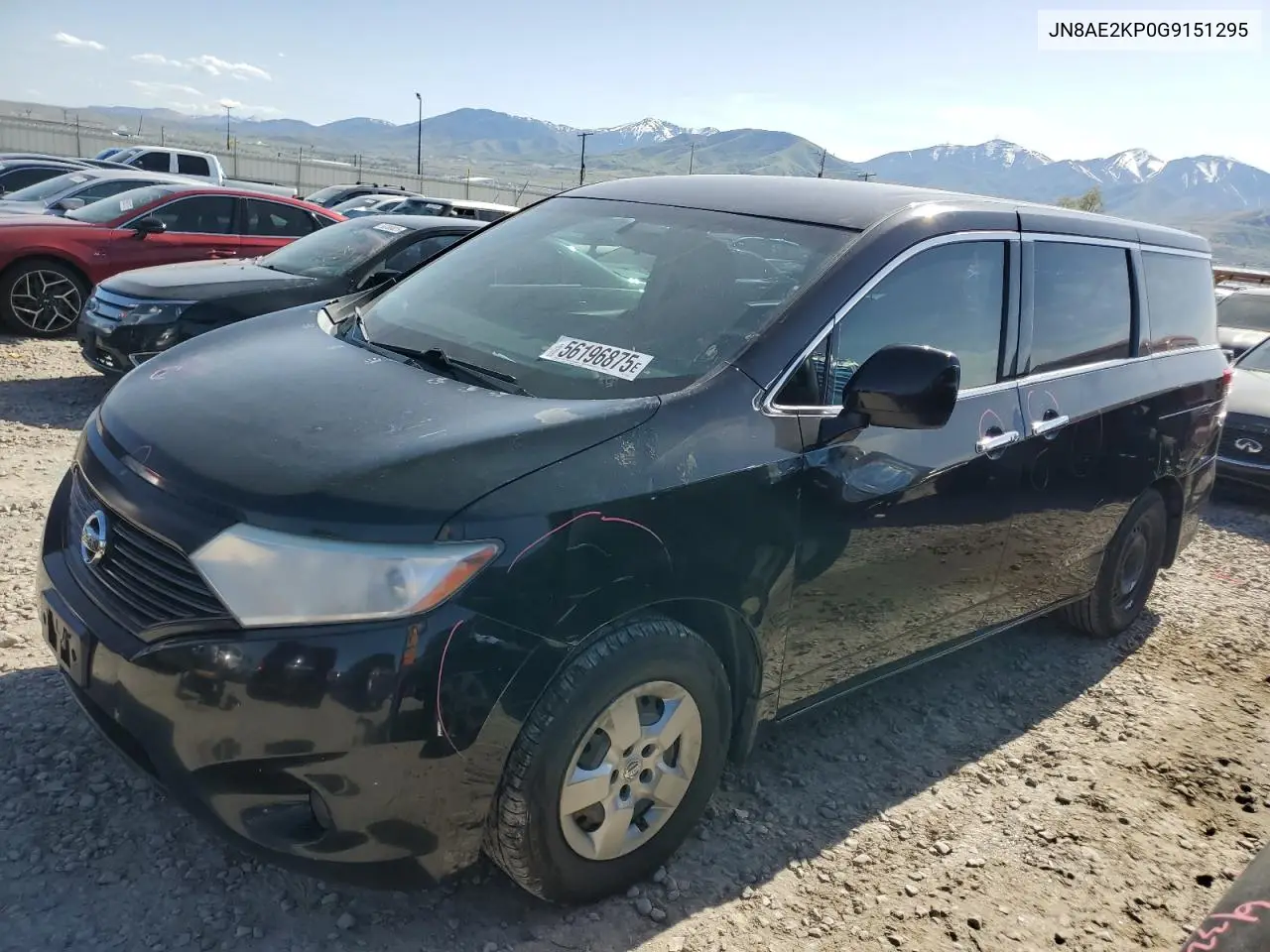 2016 Nissan Quest S VIN: JN8AE2KP0G9151295 Lot: 56196875