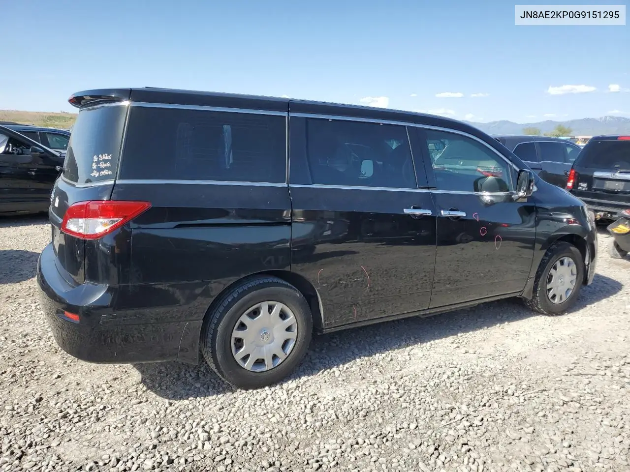 2016 Nissan Quest S VIN: JN8AE2KP0G9151295 Lot: 56196875