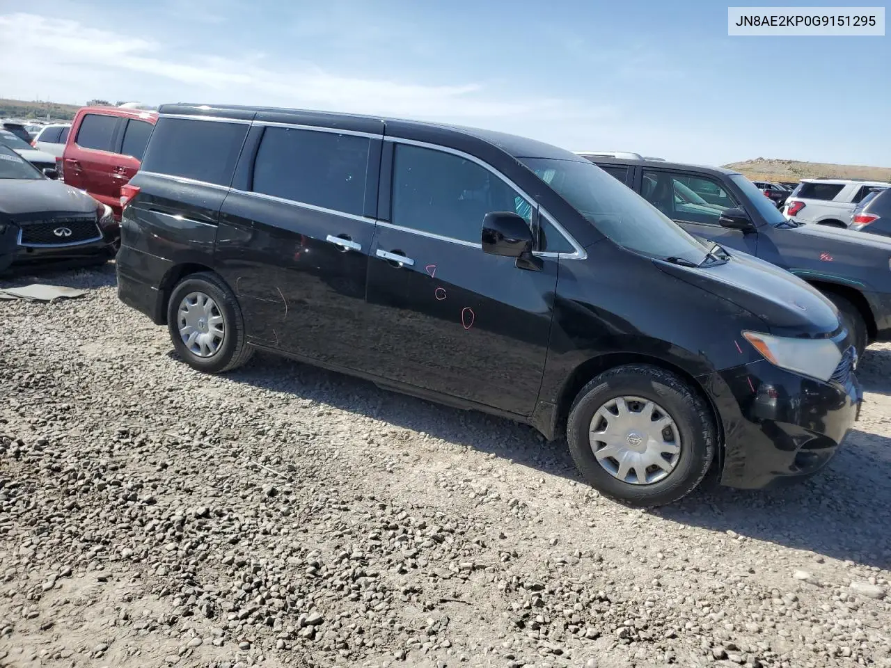 2016 Nissan Quest S VIN: JN8AE2KP0G9151295 Lot: 56196875