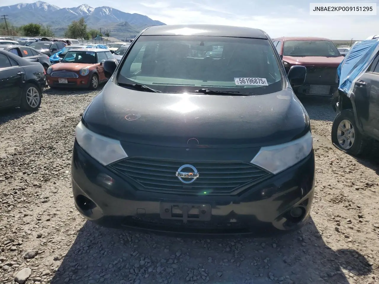 2016 Nissan Quest S VIN: JN8AE2KP0G9151295 Lot: 56196875
