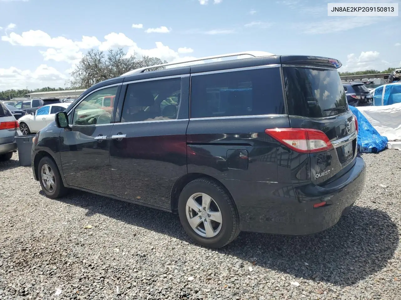 2016 Nissan Quest S VIN: JN8AE2KP2G9150813 Lot: 63040705