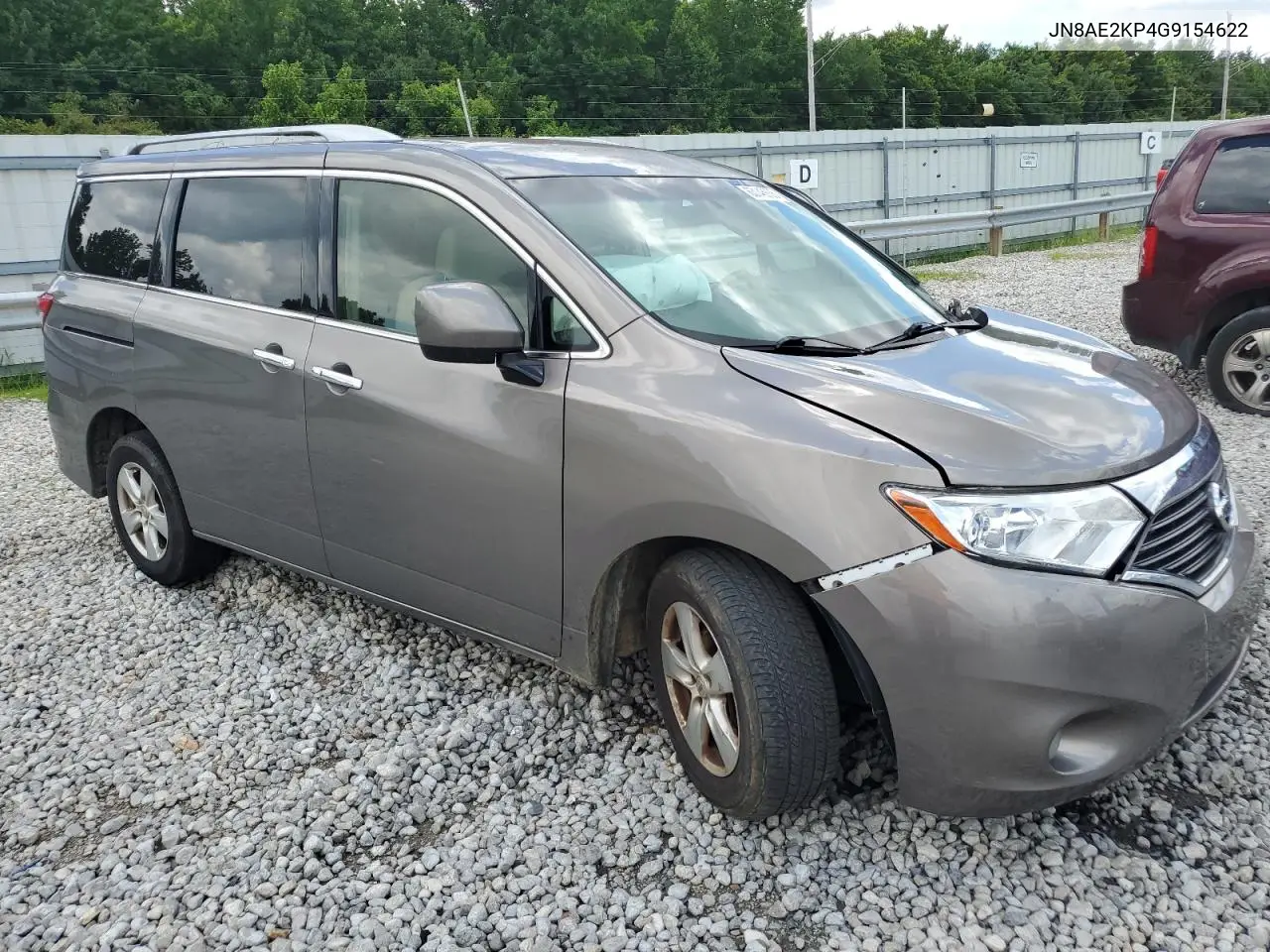 2016 Nissan Quest S VIN: JN8AE2KP4G9154622 Lot: 63148635