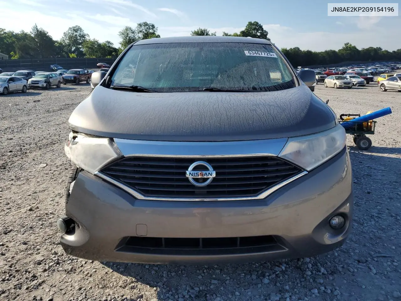 2016 Nissan Quest S VIN: JN8AE2KP2G9154196 Lot: 63467725