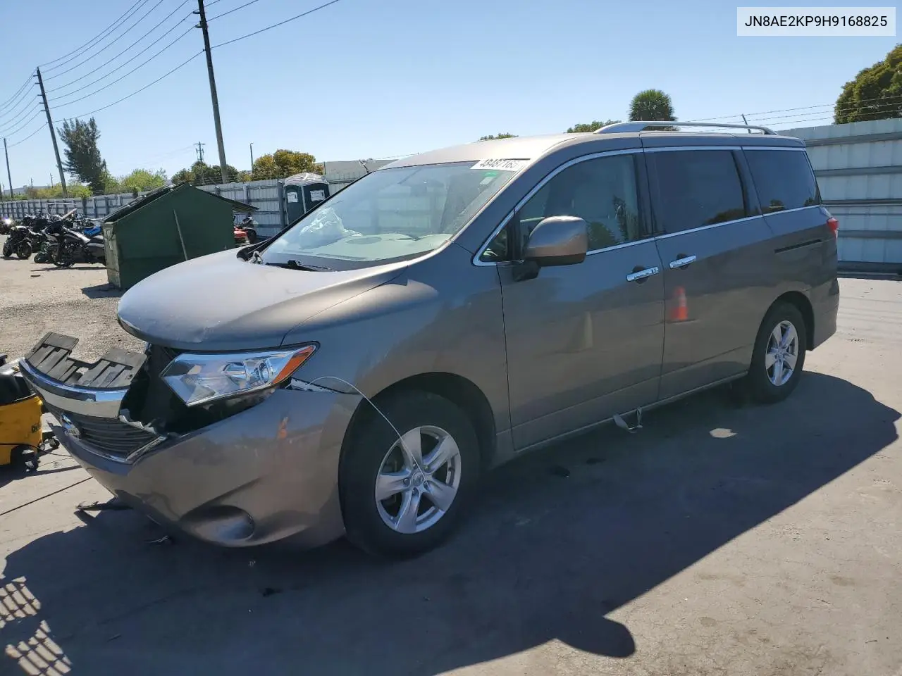 2017 Nissan Quest S VIN: JN8AE2KP9H9168825 Lot: 48487165