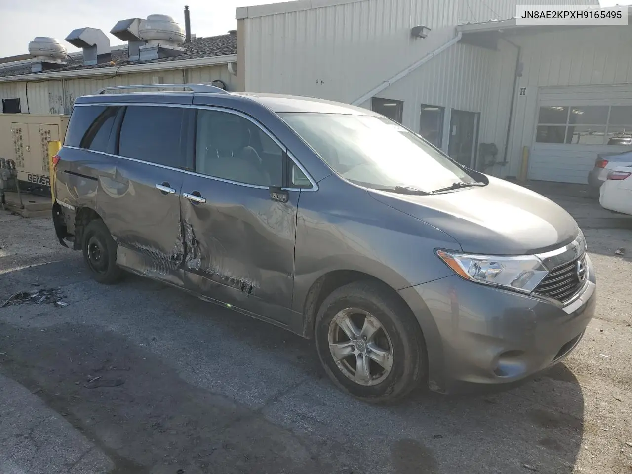 2017 Nissan Quest S VIN: JN8AE2KPXH9165495 Lot: 49047685