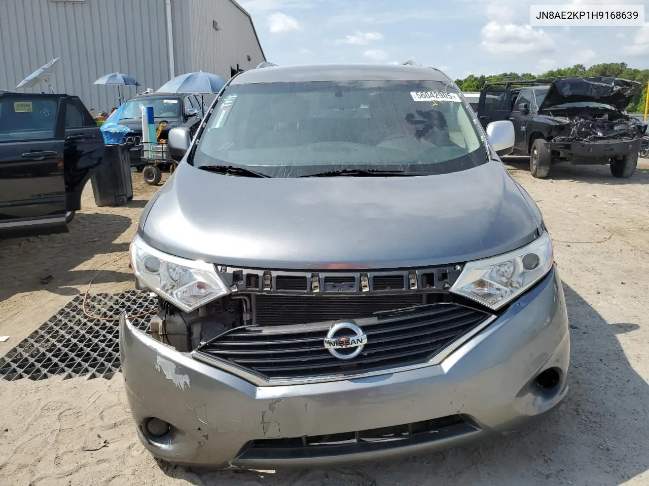 2017 Nissan Quest S VIN: JN8AE2KP1H9168639 Lot: 56042905