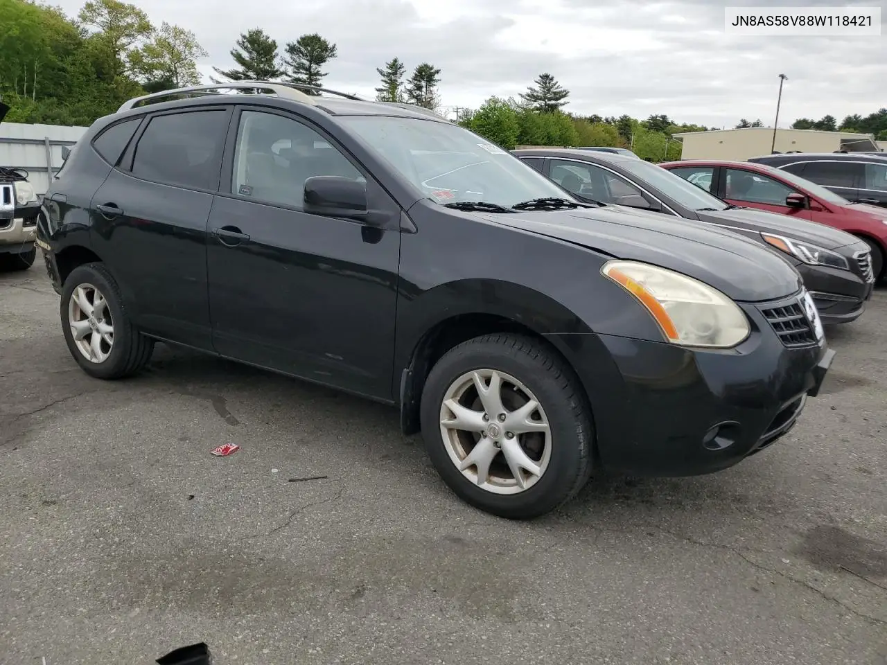 2008 Nissan Rogue S VIN: JN8AS58V88W118421 Lot: 56371515