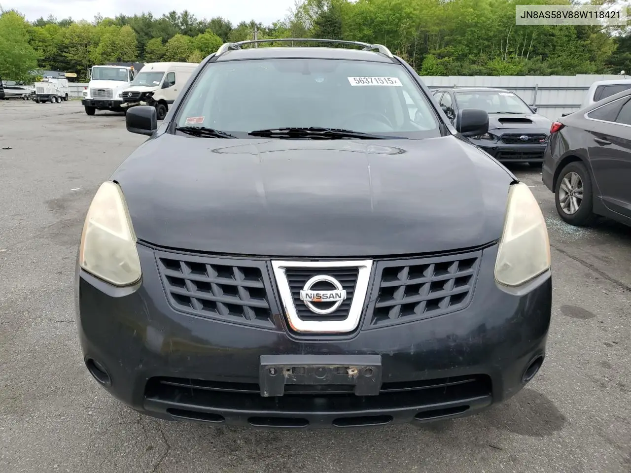 2008 Nissan Rogue S VIN: JN8AS58V88W118421 Lot: 56371515