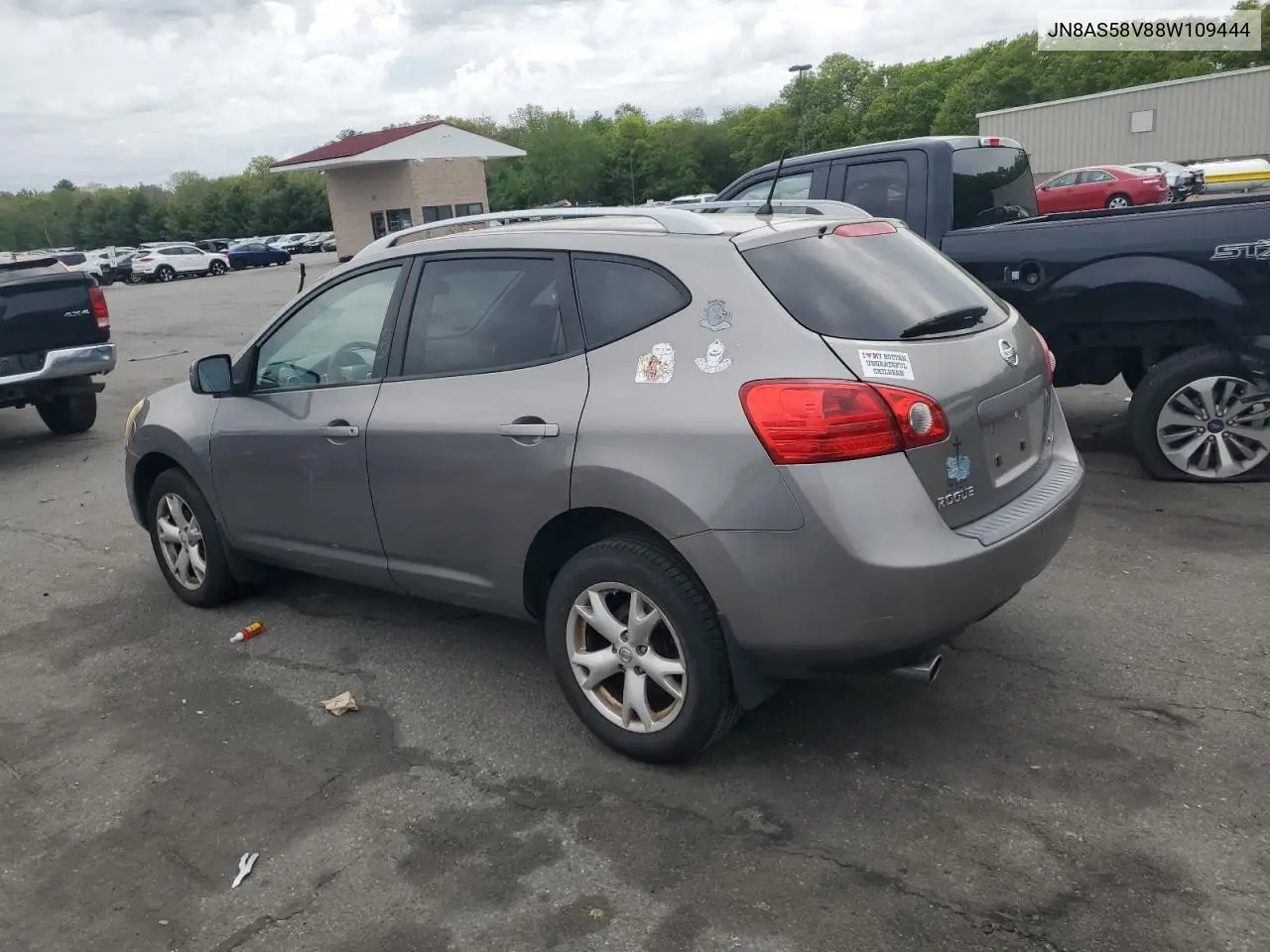 2008 Nissan Rogue S VIN: JN8AS58V88W109444 Lot: 57139485