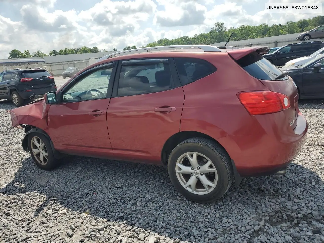 2008 Nissan Rogue S VIN: JN8AS58T88W018348 Lot: 62212955