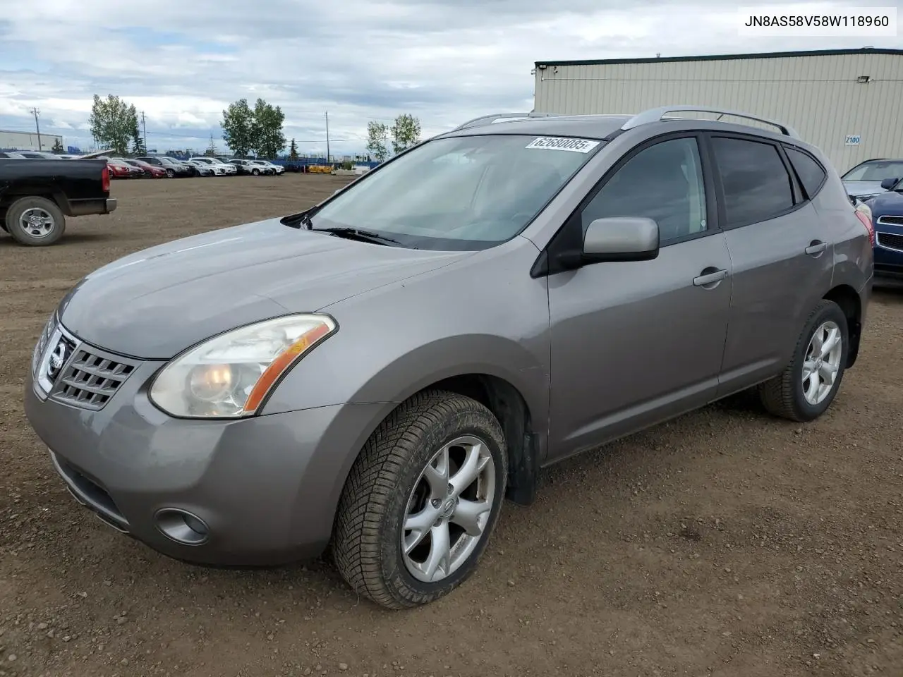 2008 Nissan Rogue S VIN: JN8AS58V58W118960 Lot: 62680085