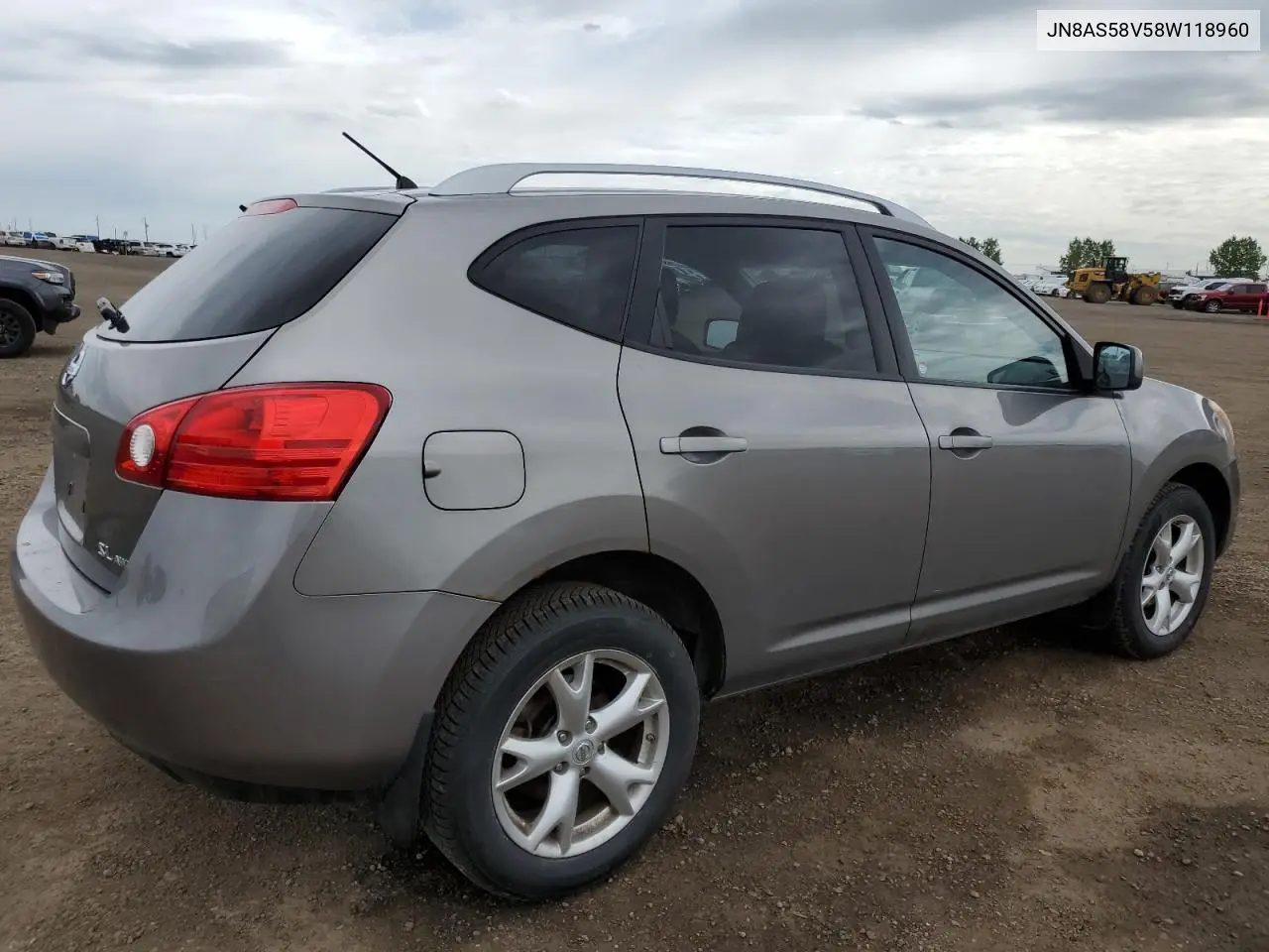 2008 Nissan Rogue S VIN: JN8AS58V58W118960 Lot: 62680085