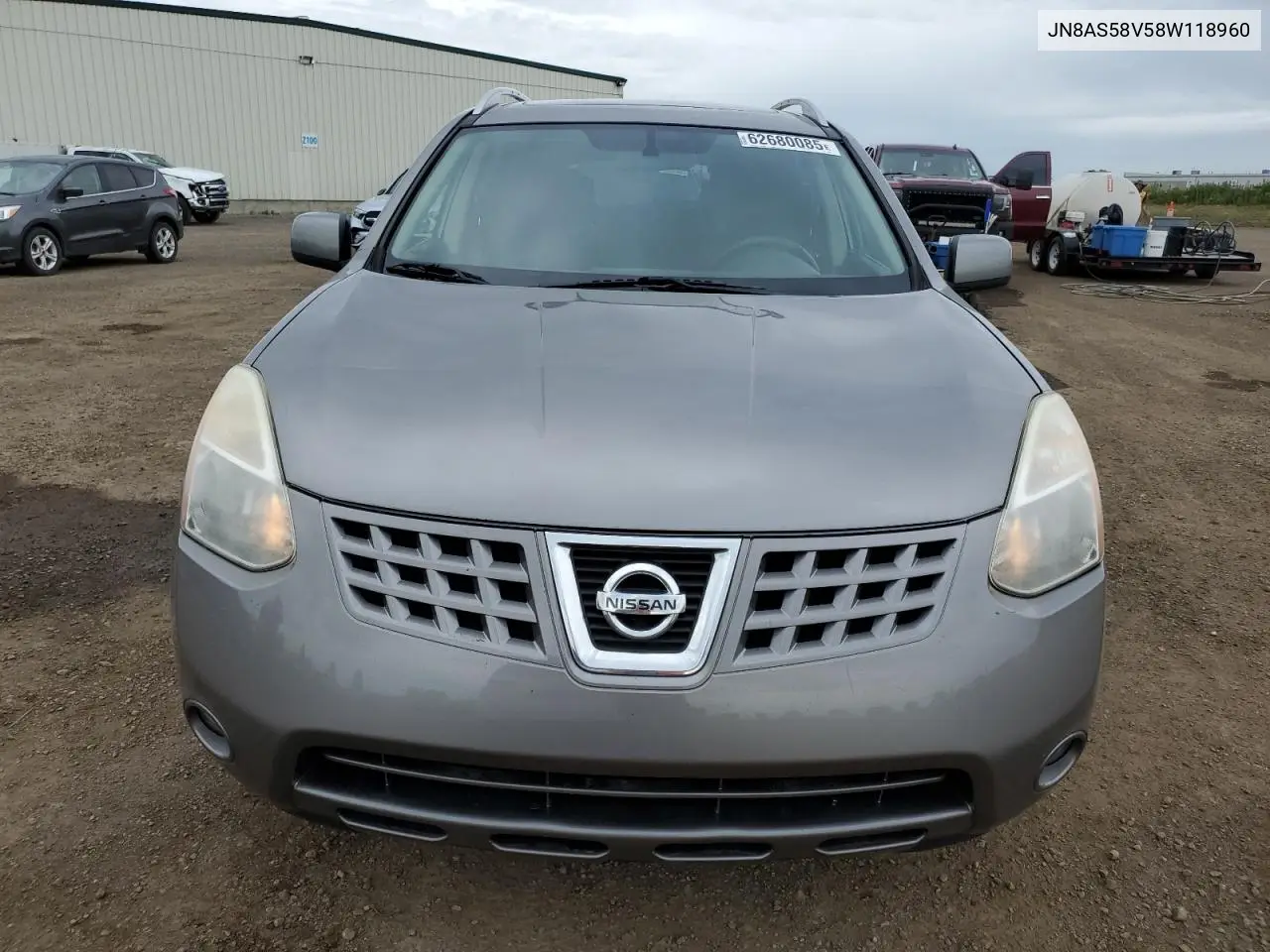 2008 Nissan Rogue S VIN: JN8AS58V58W118960 Lot: 62680085