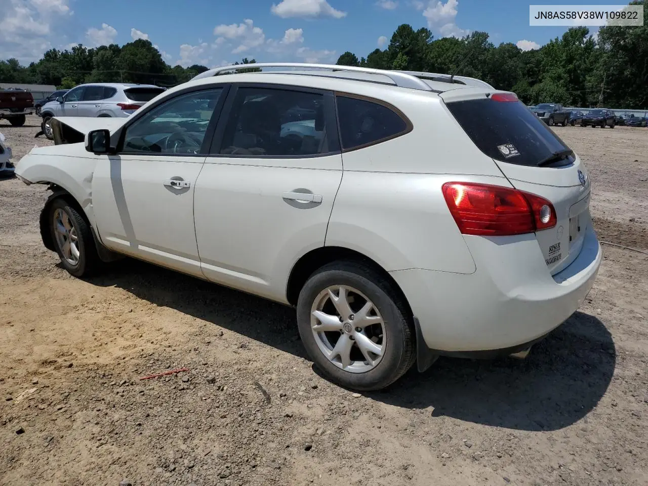 2008 Nissan Rogue S VIN: JN8AS58V38W109822 Lot: 62865855