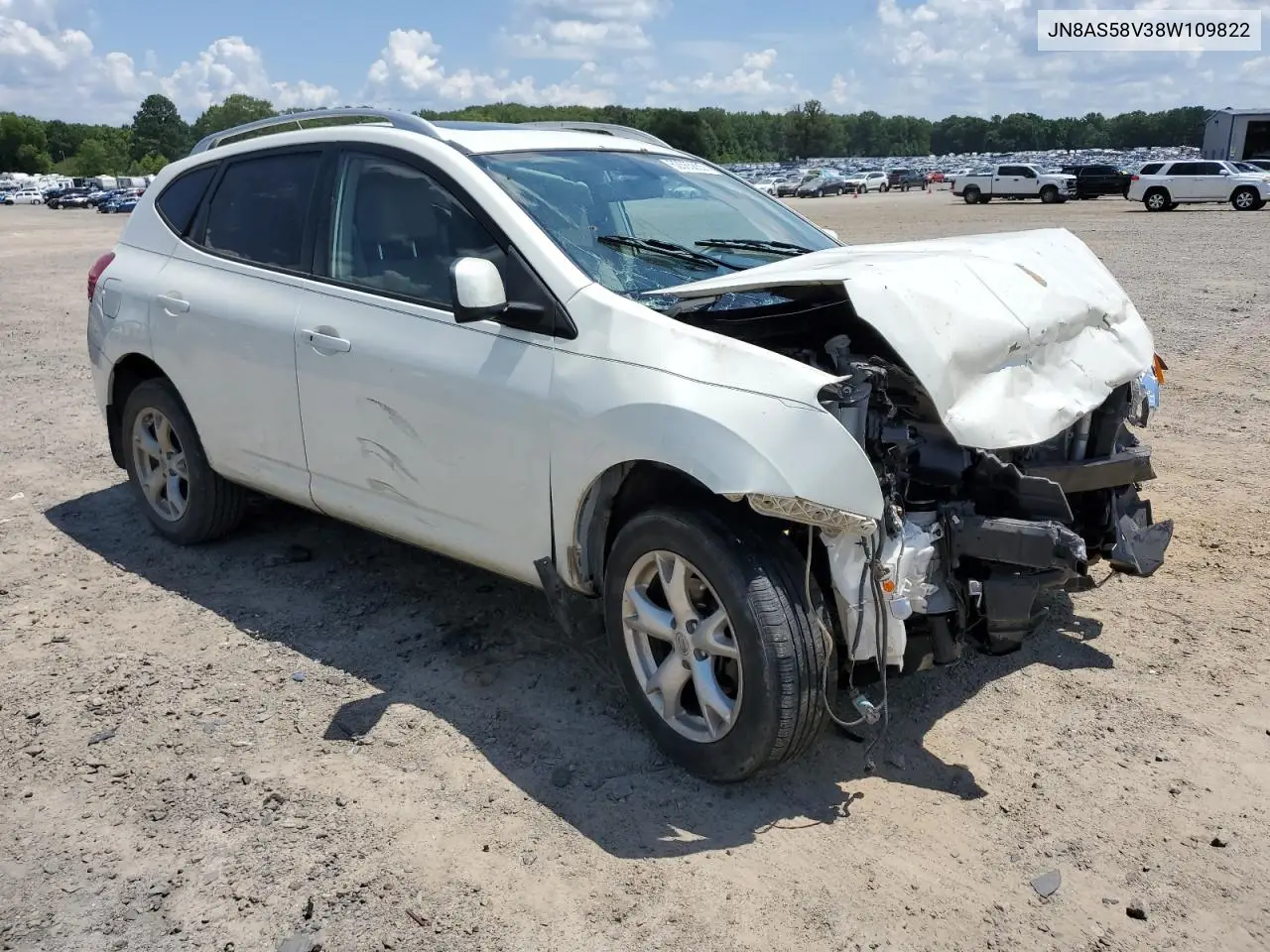 2008 Nissan Rogue S VIN: JN8AS58V38W109822 Lot: 62865855