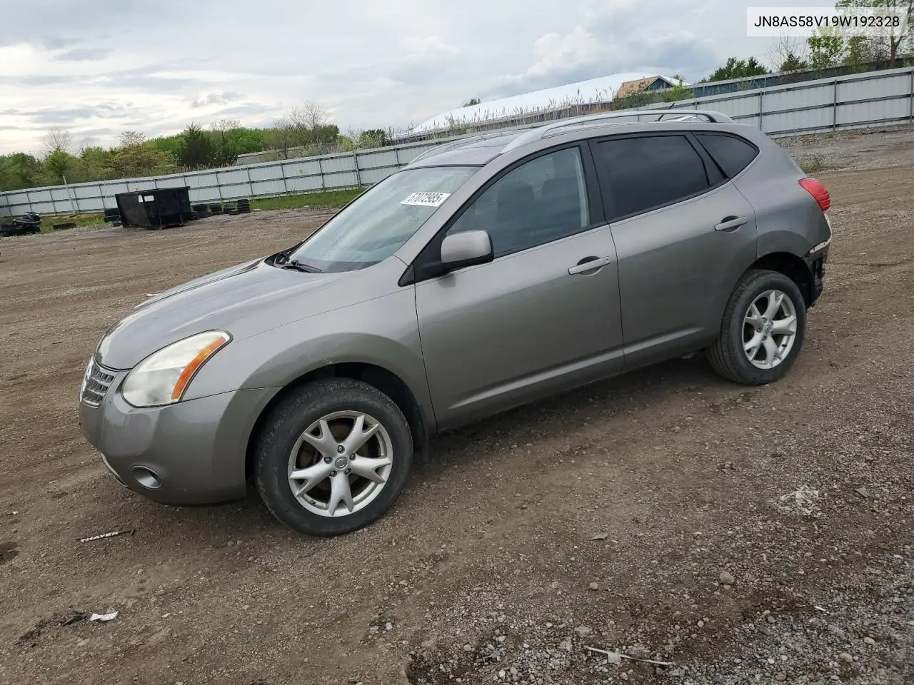 2009 Nissan Rogue S VIN: JN8AS58V19W192328 Lot: 57072985