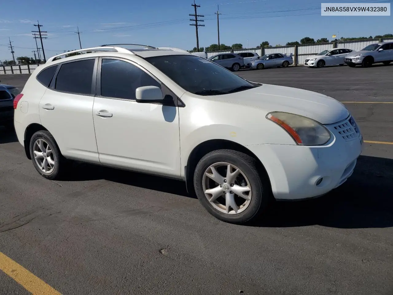 2009 Nissan Rogue S VIN: JN8AS58VX9W432380 Lot: 62502205