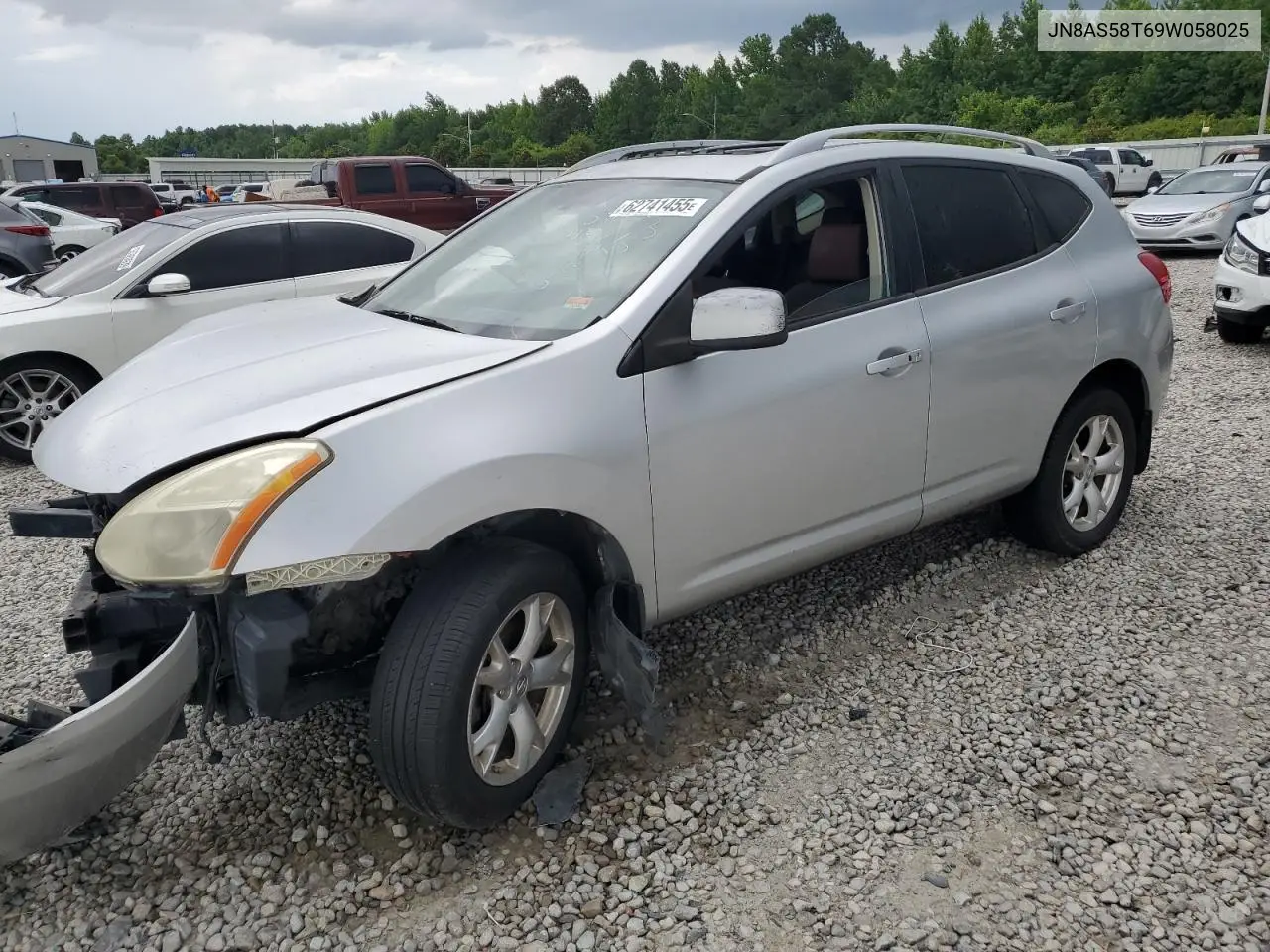 2009 Nissan Rogue S VIN: JN8AS58T69W058025 Lot: 62741455