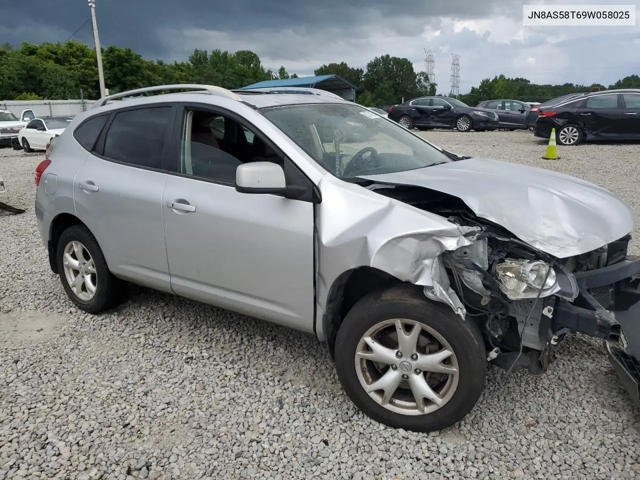 2009 Nissan Rogue S VIN: JN8AS58T69W058025 Lot: 62741455