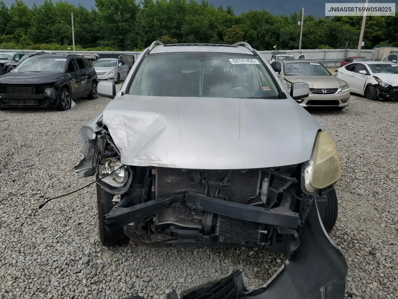 2009 Nissan Rogue S VIN: JN8AS58T69W058025 Lot: 62741455