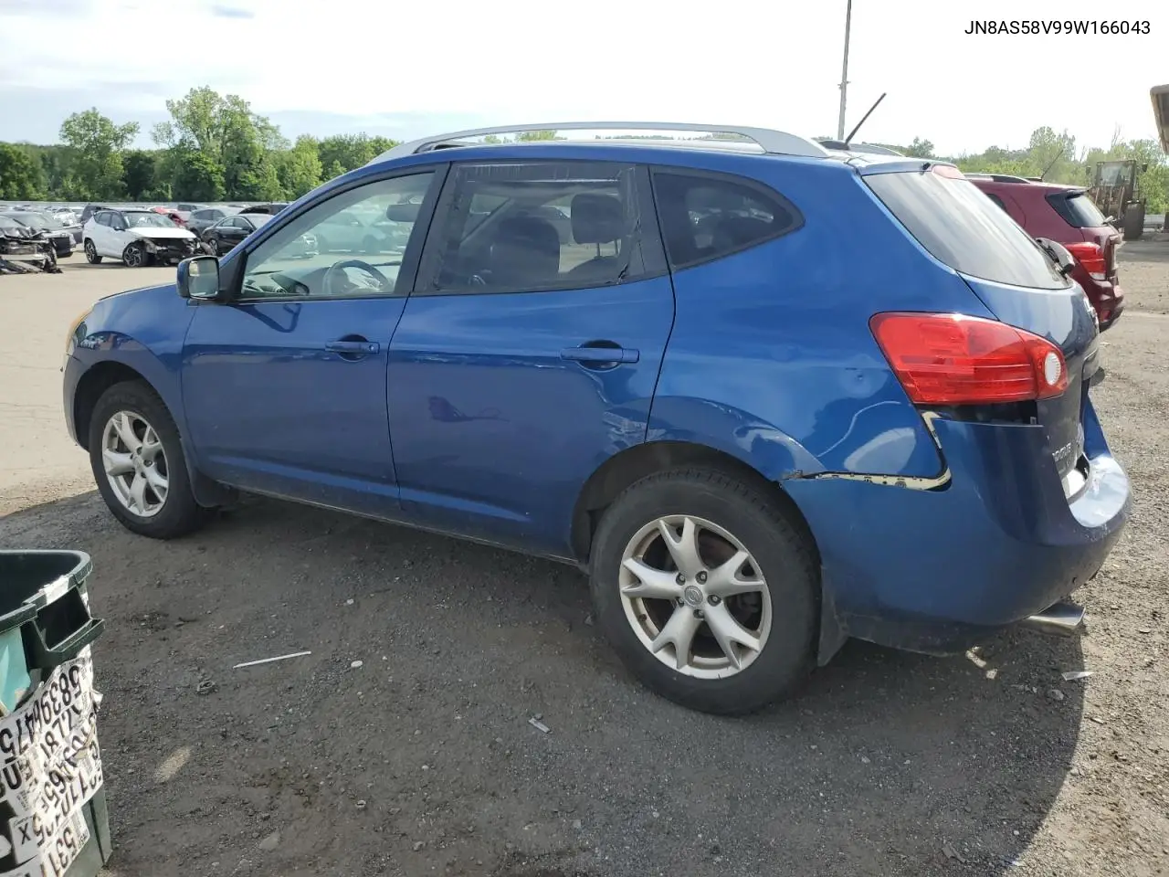 2009 Nissan Rogue S VIN: JN8AS58V99W166043 Lot: 63000695