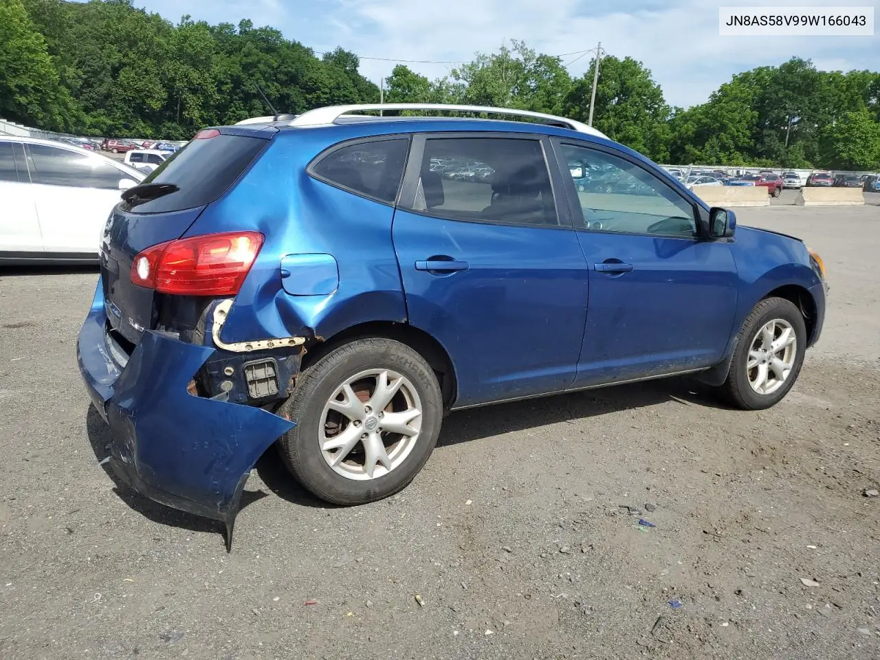 2009 Nissan Rogue S VIN: JN8AS58V99W166043 Lot: 63000695