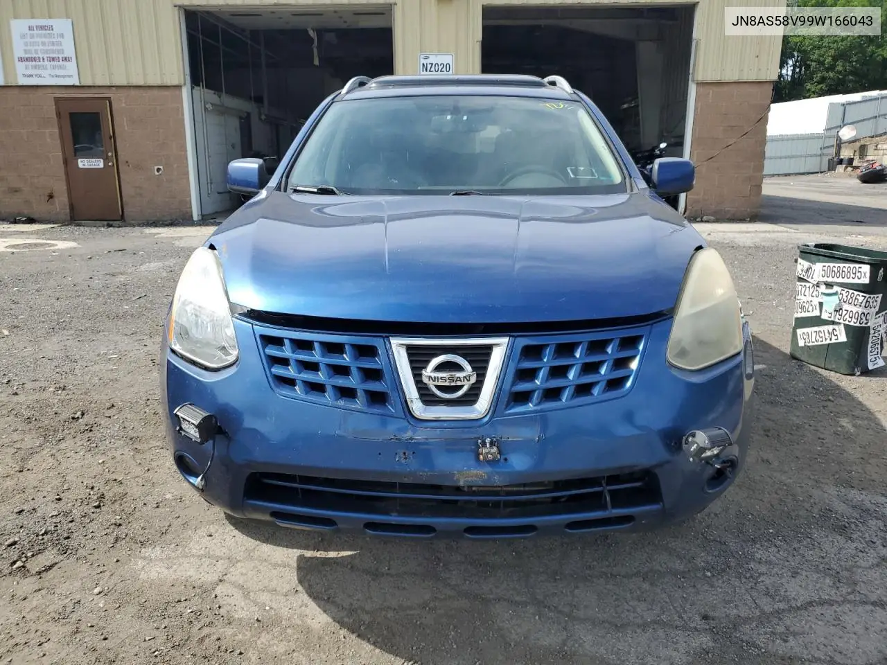 2009 Nissan Rogue S VIN: JN8AS58V99W166043 Lot: 63000695