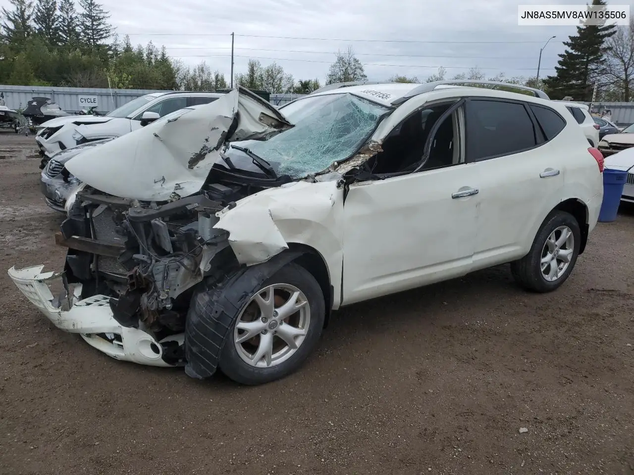 2010 Nissan Rogue S VIN: JN8AS5MV8AW135506 Lot: 55919155