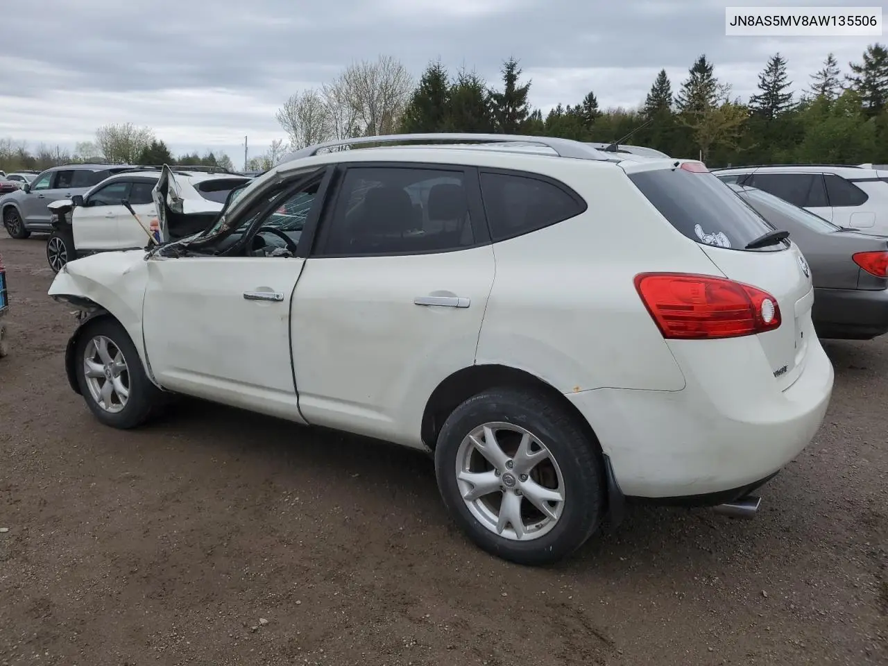 2010 Nissan Rogue S VIN: JN8AS5MV8AW135506 Lot: 55919155