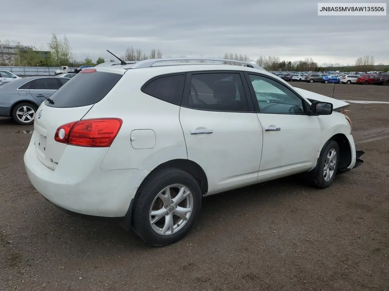 2010 Nissan Rogue S VIN: JN8AS5MV8AW135506 Lot: 55919155