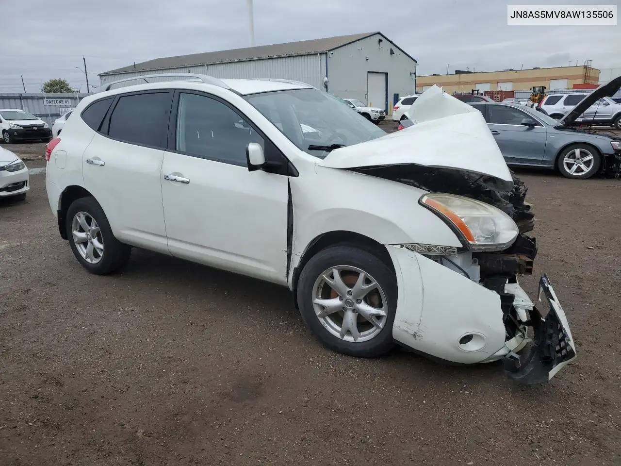 2010 Nissan Rogue S VIN: JN8AS5MV8AW135506 Lot: 55919155