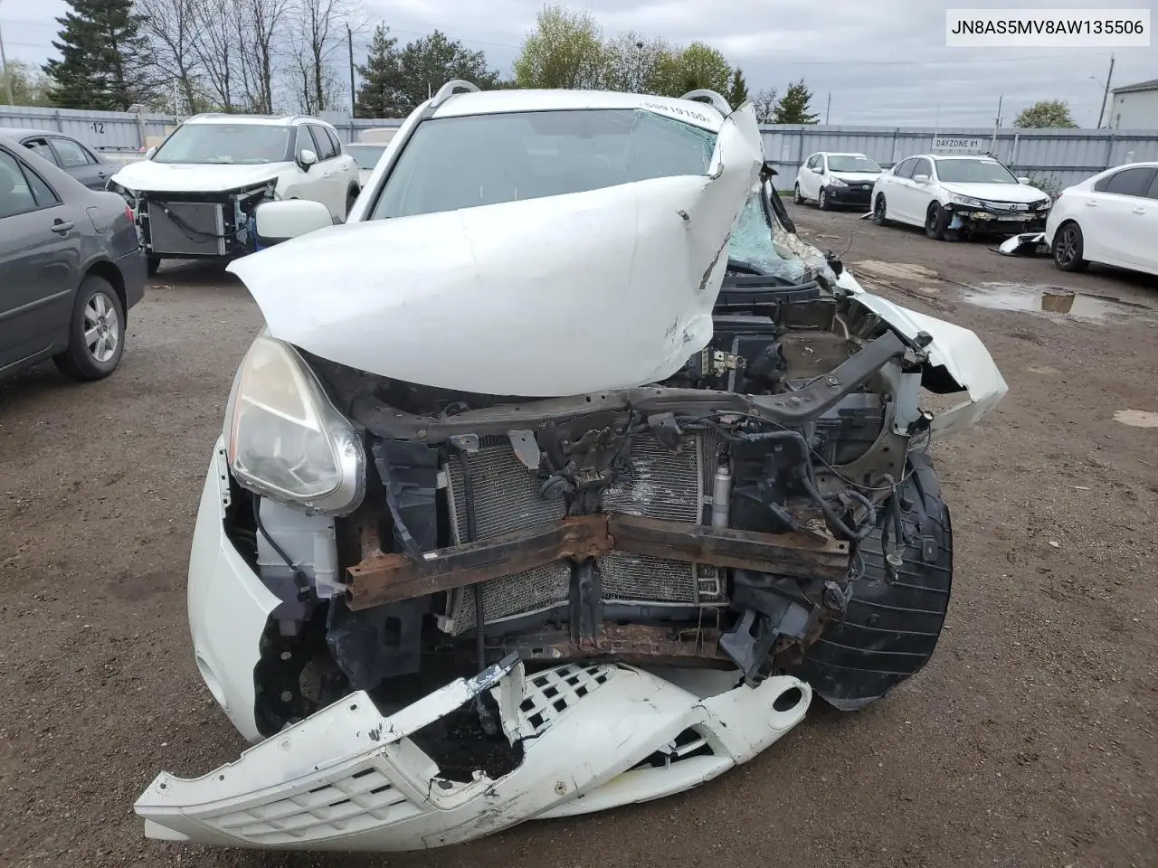 2010 Nissan Rogue S VIN: JN8AS5MV8AW135506 Lot: 55919155