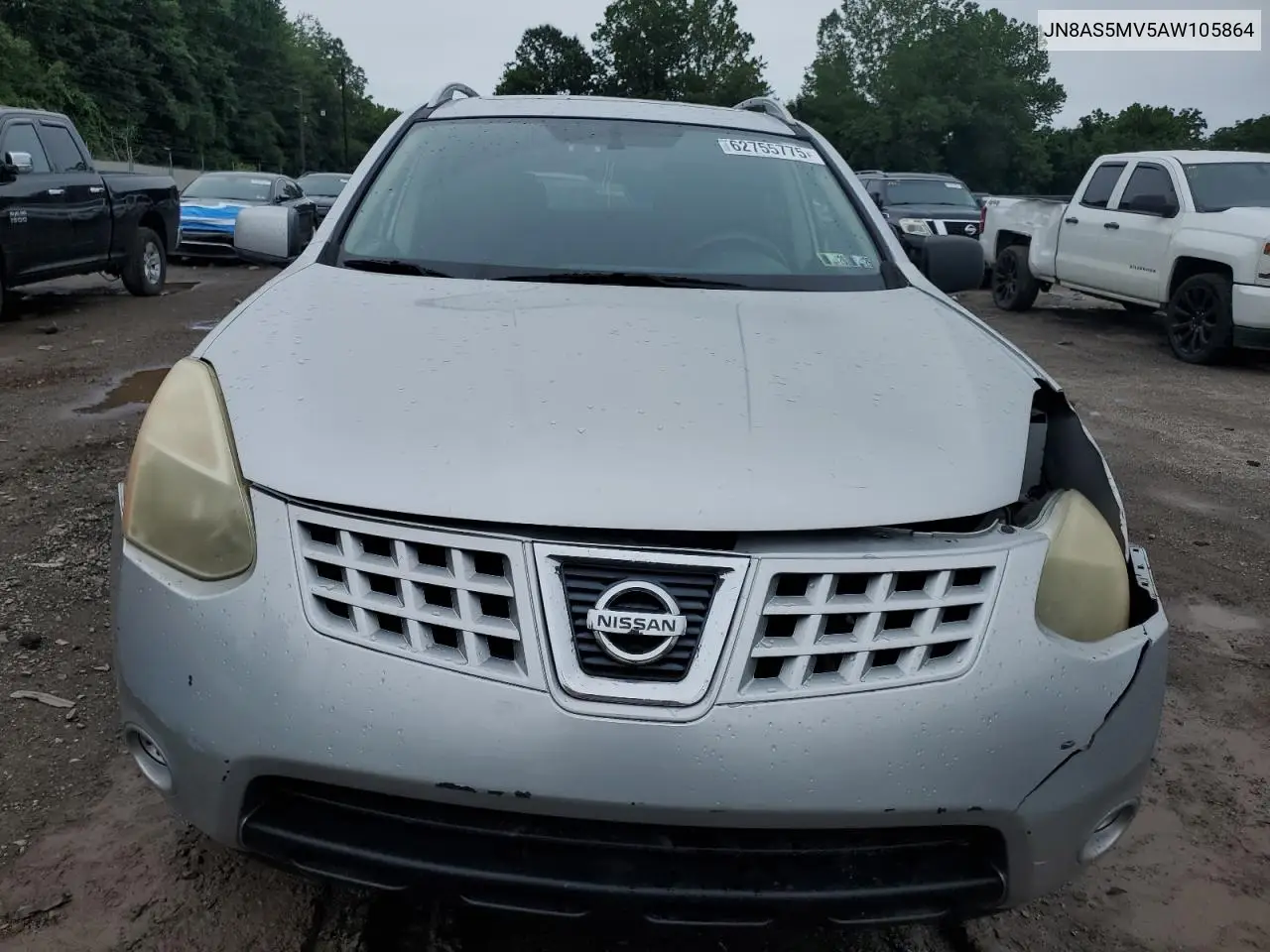 2010 Nissan Rogue S VIN: JN8AS5MV5AW105864 Lot: 62755775