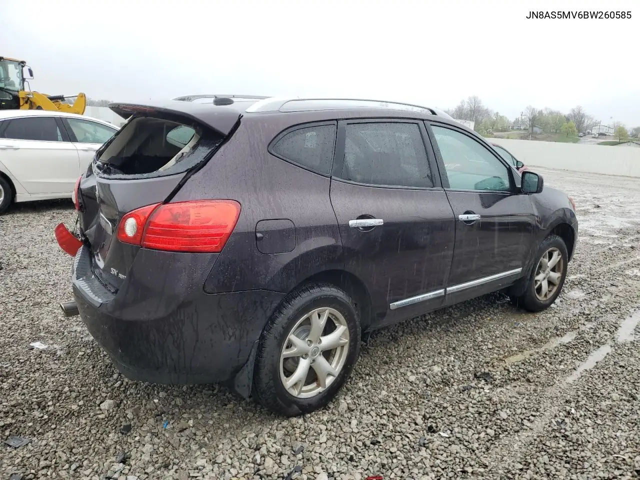 2011 Nissan Rogue S VIN: JN8AS5MV6BW260585 Lot: 51751005