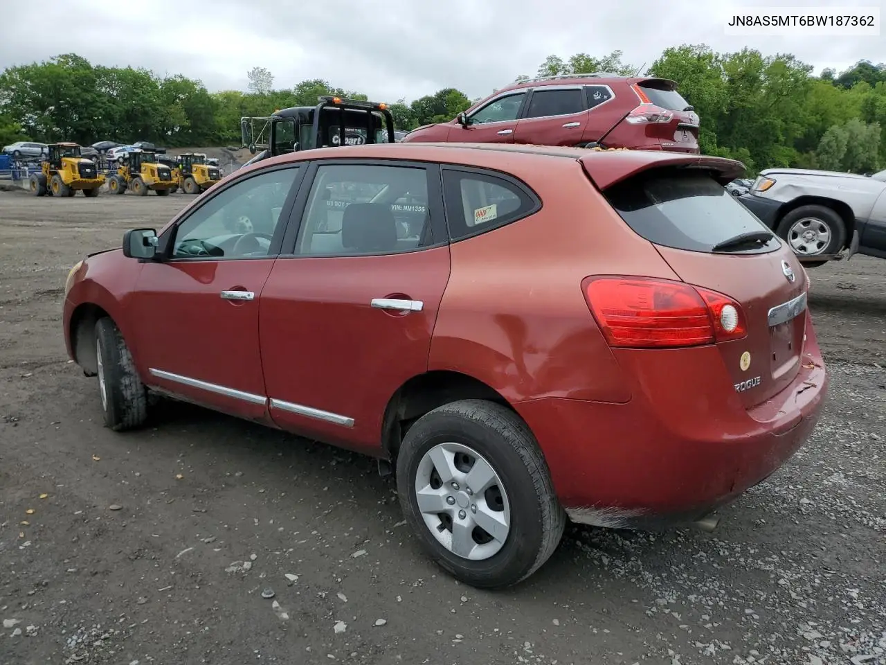 2011 Nissan Rogue S VIN: JN8AS5MT6BW187362 Lot: 55932945