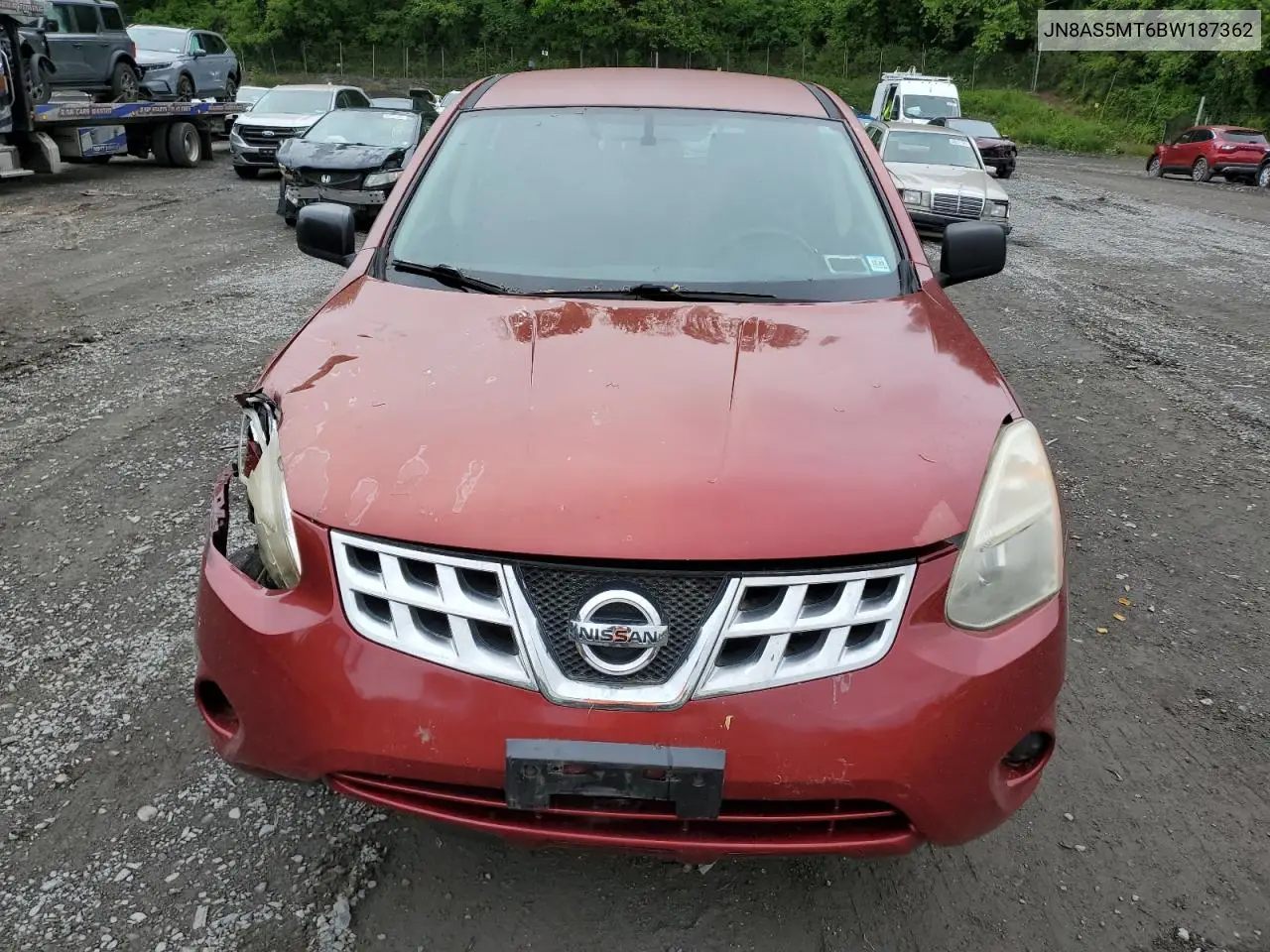 2011 Nissan Rogue S VIN: JN8AS5MT6BW187362 Lot: 55932945