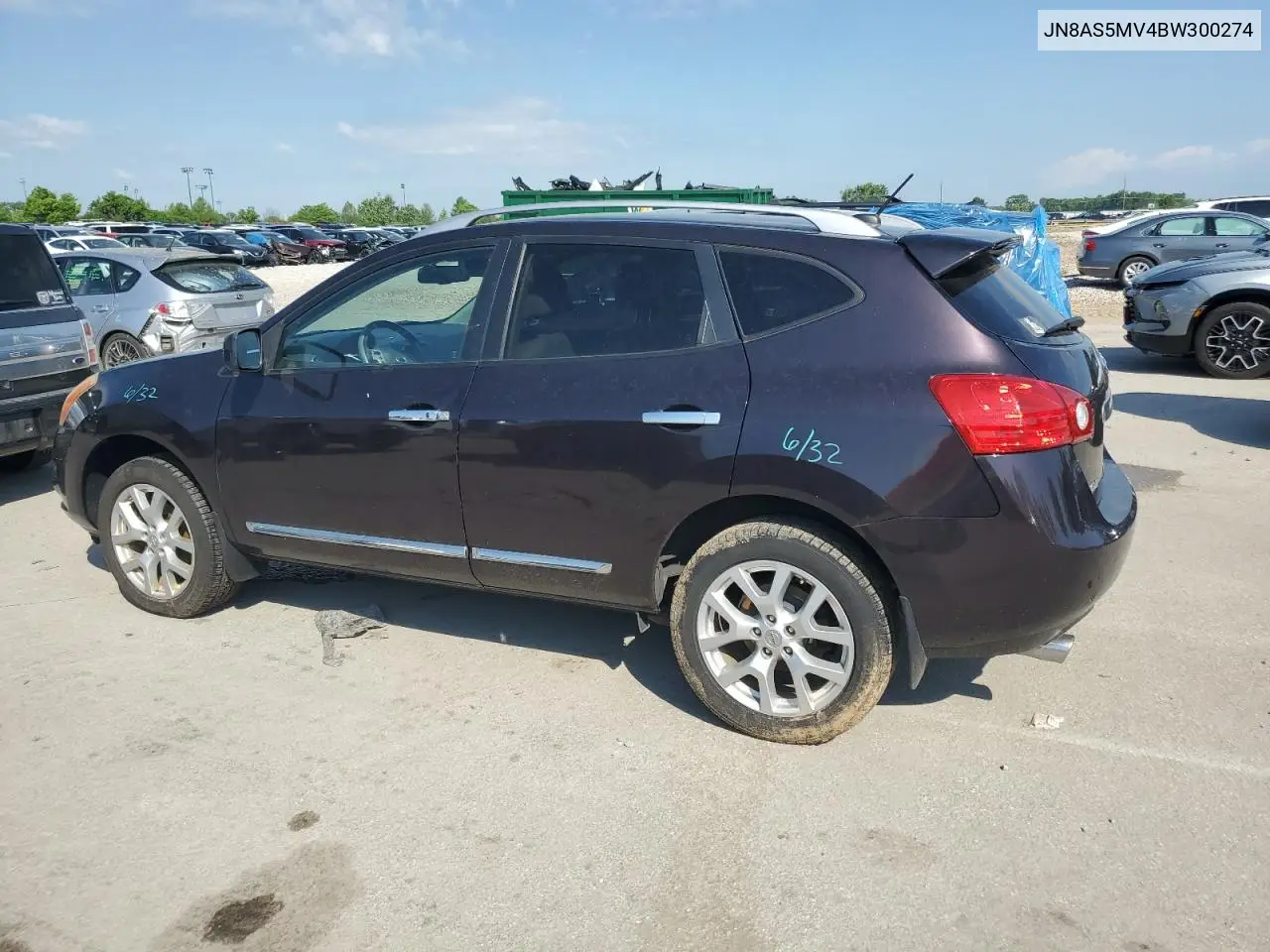 2011 Nissan Rogue S VIN: JN8AS5MV4BW300274 Lot: 56398445
