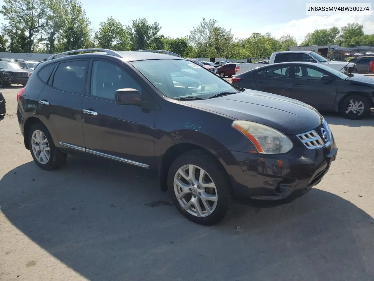 2011 Nissan Rogue S VIN: JN8AS5MV4BW300274 Lot: 56398445