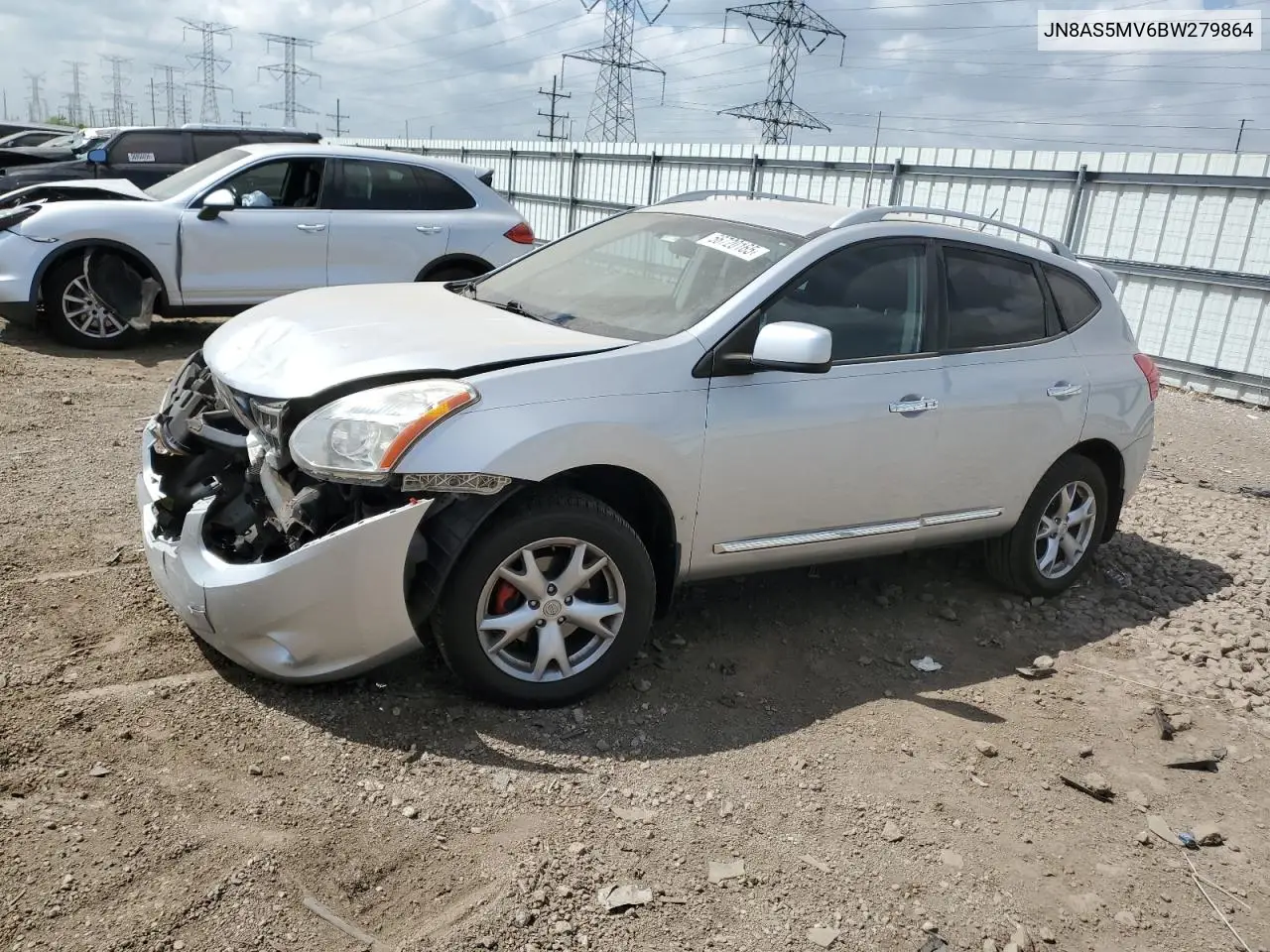 2011 Nissan Rogue S VIN: JN8AS5MV6BW279864 Lot: 56720165