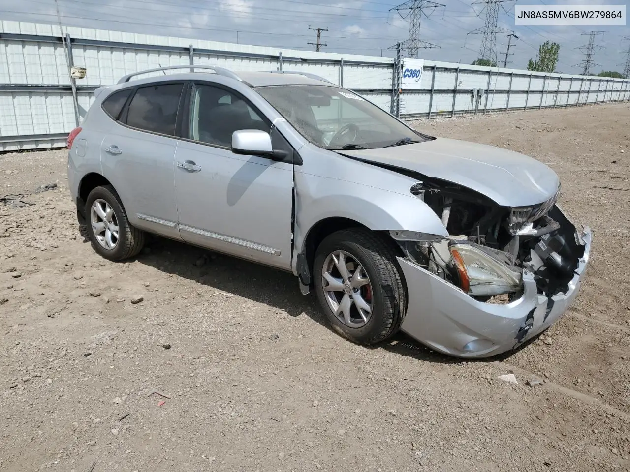 2011 Nissan Rogue S VIN: JN8AS5MV6BW279864 Lot: 56720165