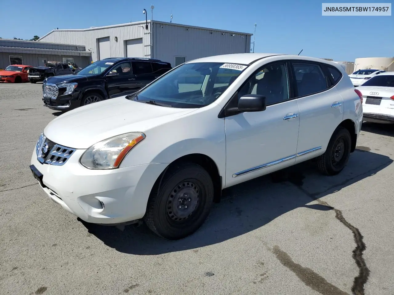2011 Nissan Rogue S VIN: JN8AS5MT5BW174957 Lot: 56958365