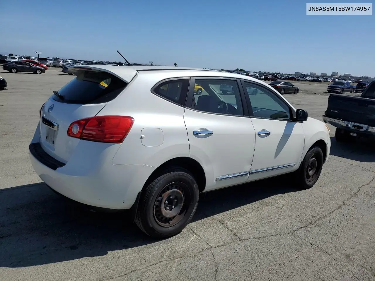 2011 Nissan Rogue S VIN: JN8AS5MT5BW174957 Lot: 56958365