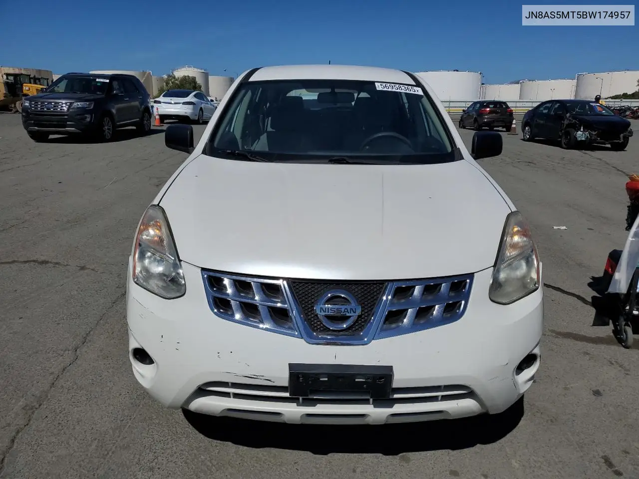 2011 Nissan Rogue S VIN: JN8AS5MT5BW174957 Lot: 56958365