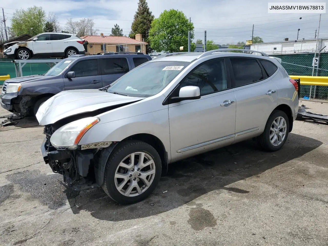 2011 Nissan Rogue S VIN: JN8AS5MV1BW678813 Lot: 56967805