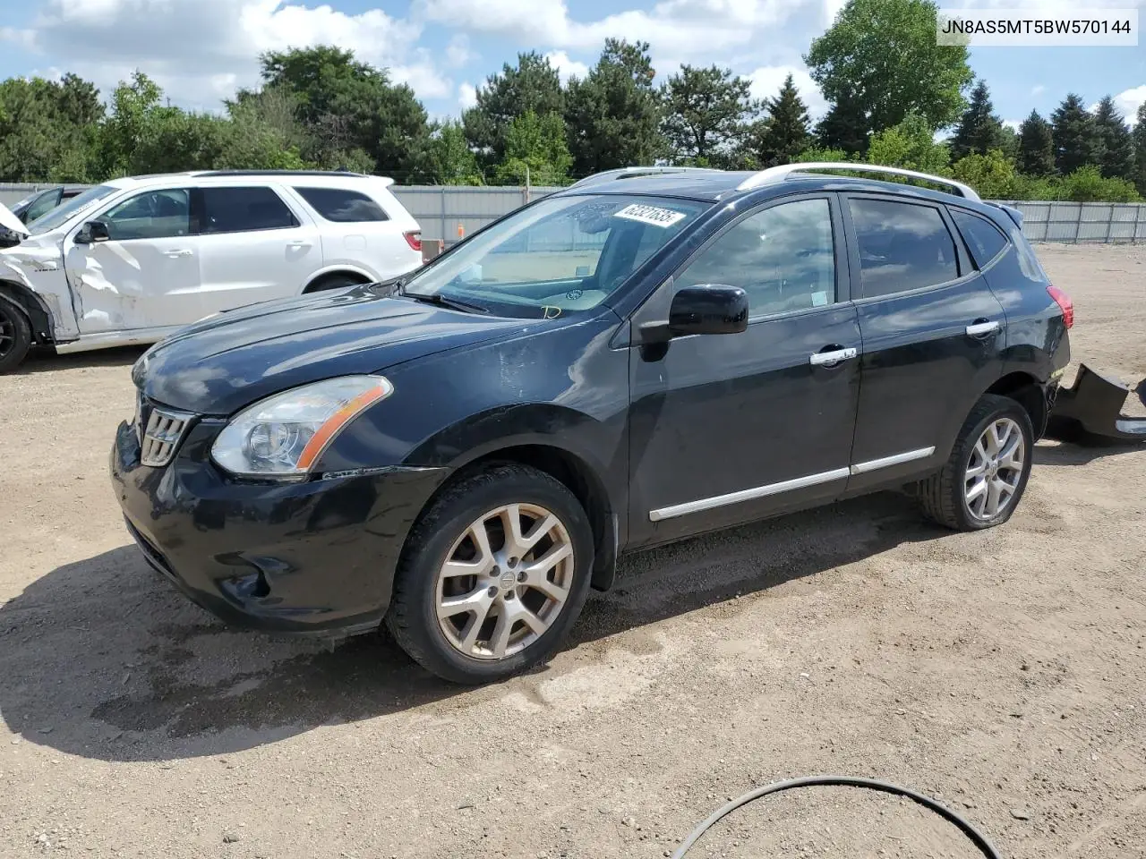2011 Nissan Rogue S VIN: JN8AS5MT5BW570144 Lot: 62321635
