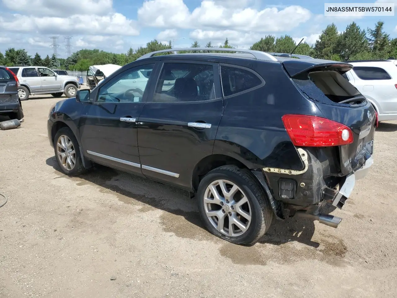 2011 Nissan Rogue S VIN: JN8AS5MT5BW570144 Lot: 62321635