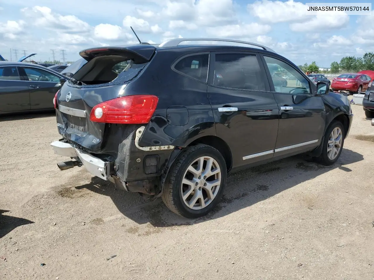 2011 Nissan Rogue S VIN: JN8AS5MT5BW570144 Lot: 62321635
