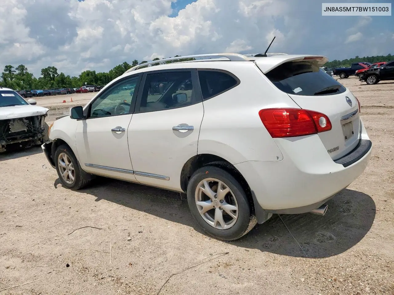 2011 Nissan Rogue S VIN: JN8AS5MT7BW151003 Lot: 62455435